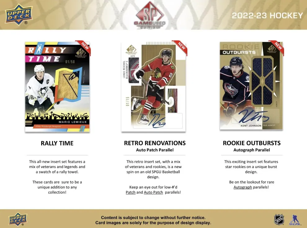 2022-23 Upper Deck SP Game Used Hockey Hobby