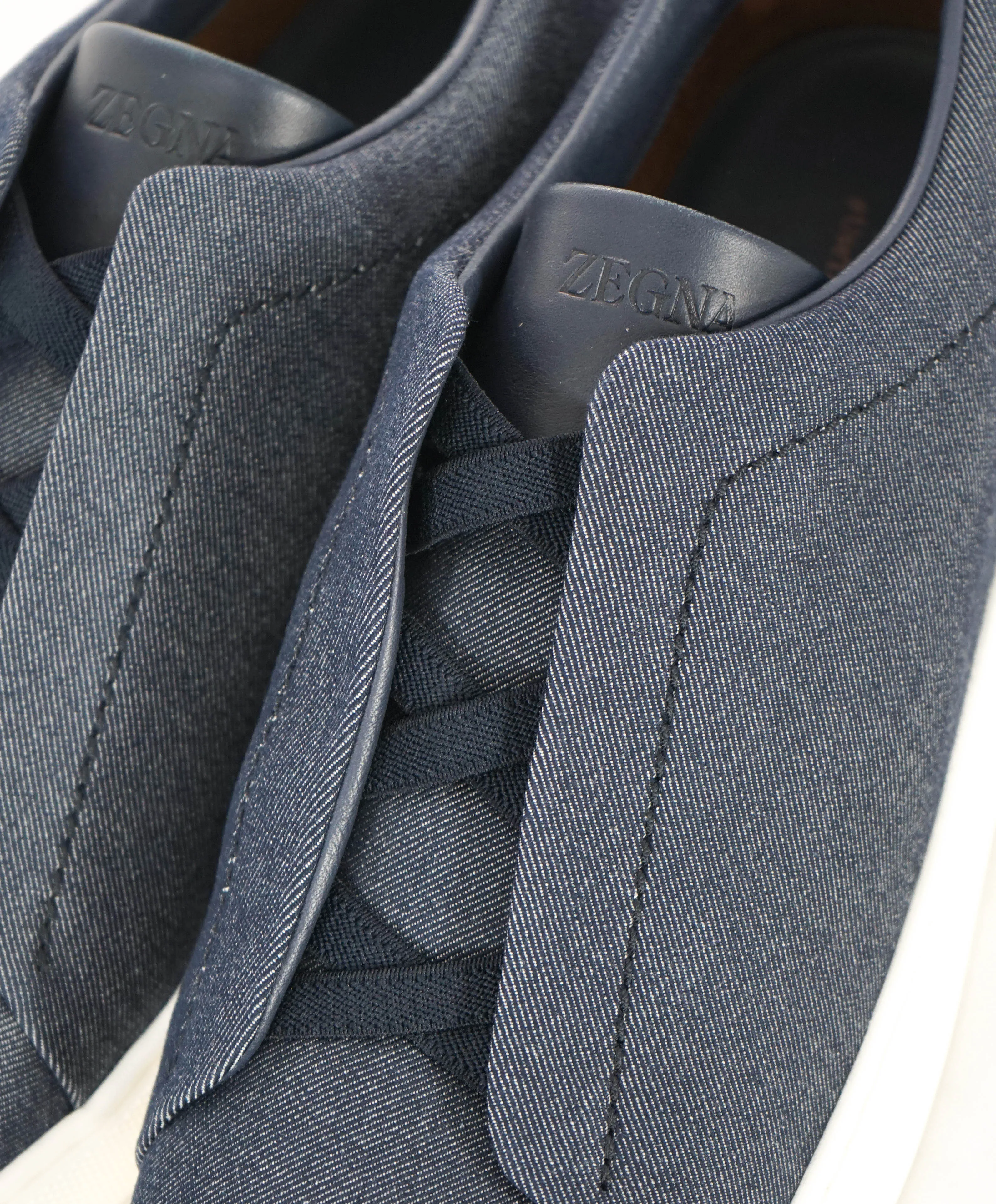$800 ERMENEGILDO ZEGNA - COUTURE "Triple Stitch" Sneakers - 7.5 US (40,5 EU)