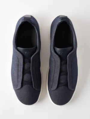 $800 ERMENEGILDO ZEGNA - COUTURE "Triple Stitch" Sneakers - 7.5 US (40,5 EU)