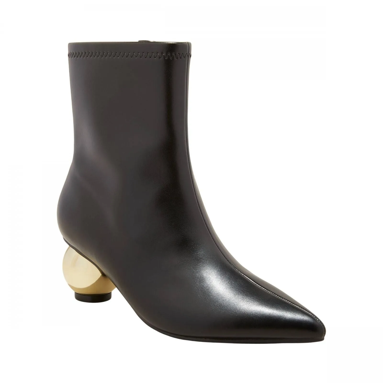 A New Day Jaz Ball Heel Stretch Ankle Boots with Memory Foam Insole Black 8.5M