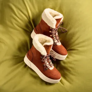 Abbie - Rust Nubuck Leather
