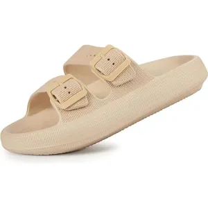 Adjustable Dual Buckle EVA Sandals For Unisex