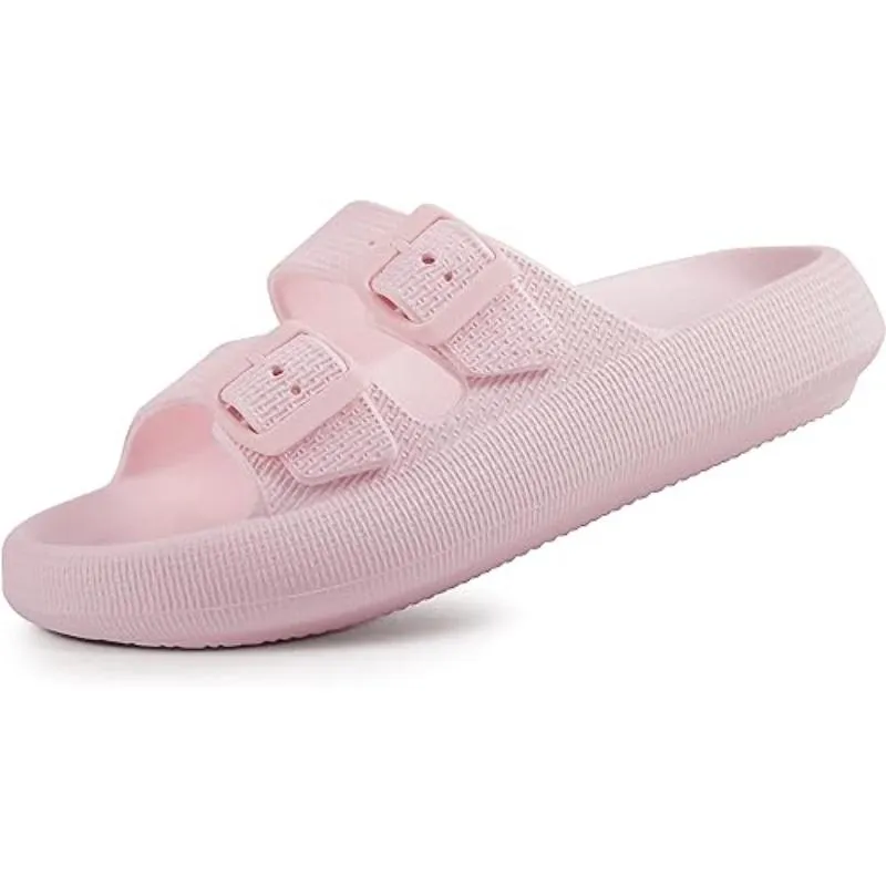 Adjustable Dual Buckle EVA Sandals For Unisex