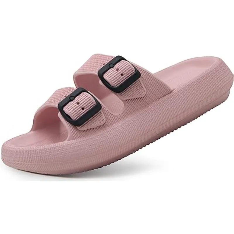 Adjustable Dual Buckle EVA Sandals For Unisex