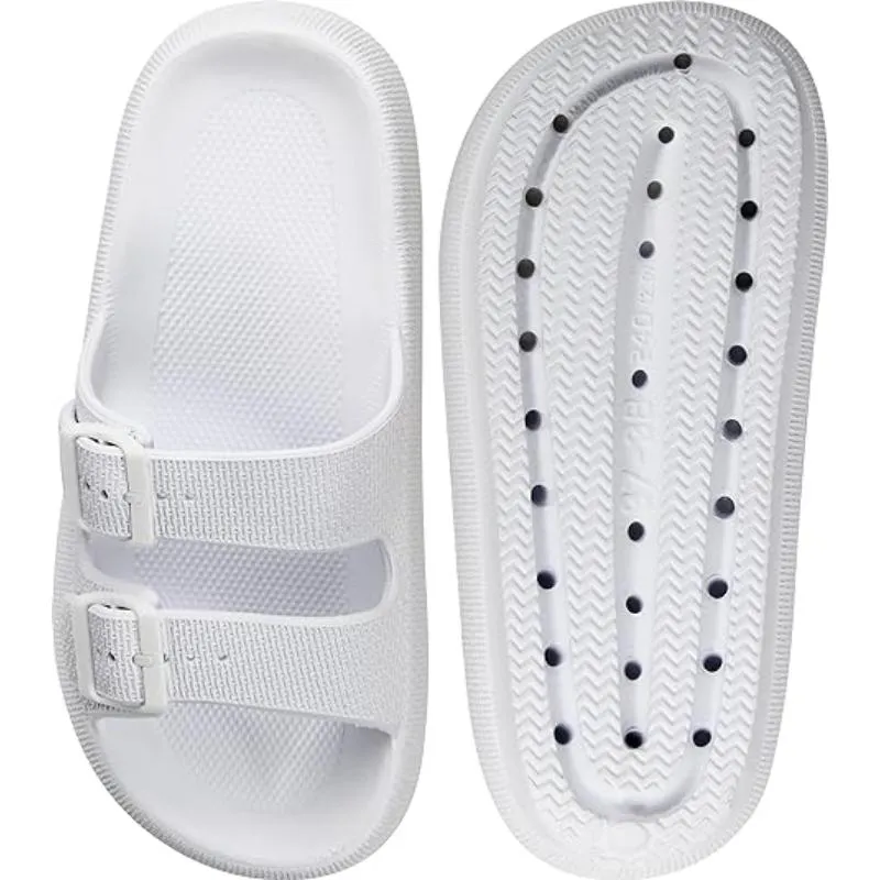Adjustable Dual Buckle EVA Sandals For Unisex