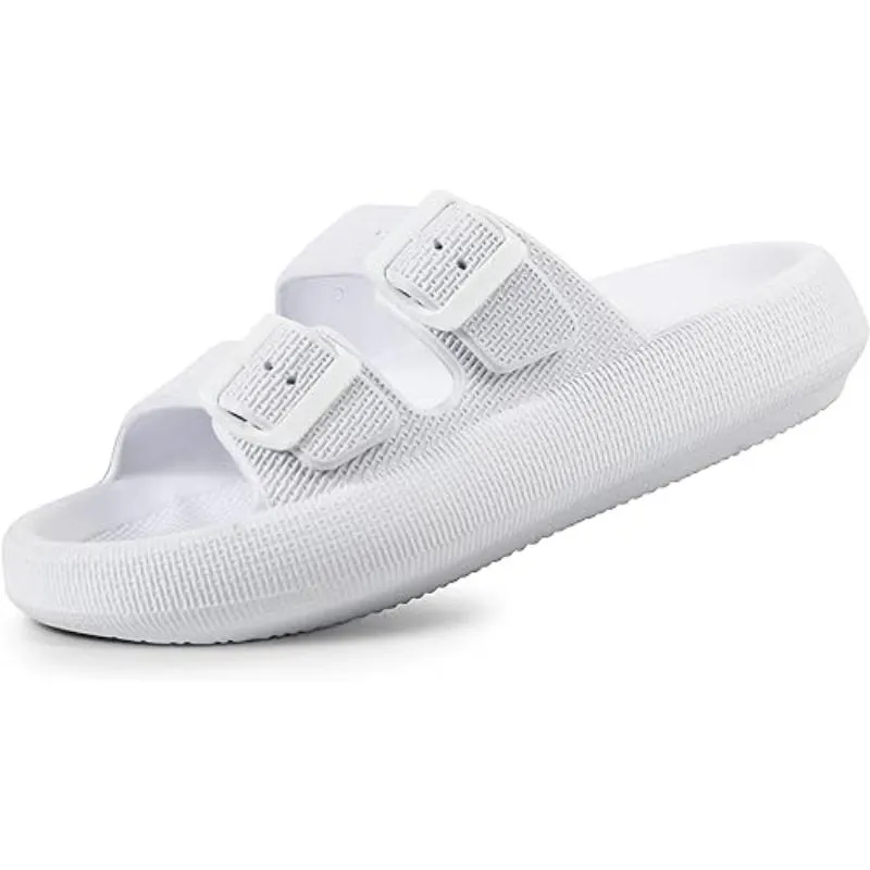 Adjustable Dual Buckle EVA Sandals For Unisex