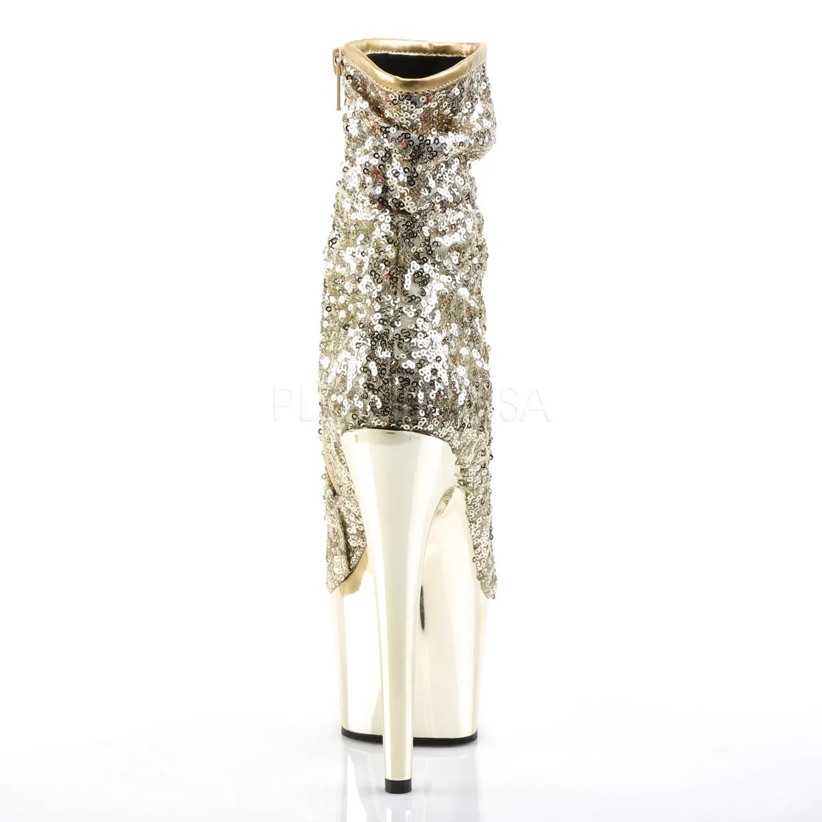ADORE-1008SQ  Gold Sequins/Gold Chrome