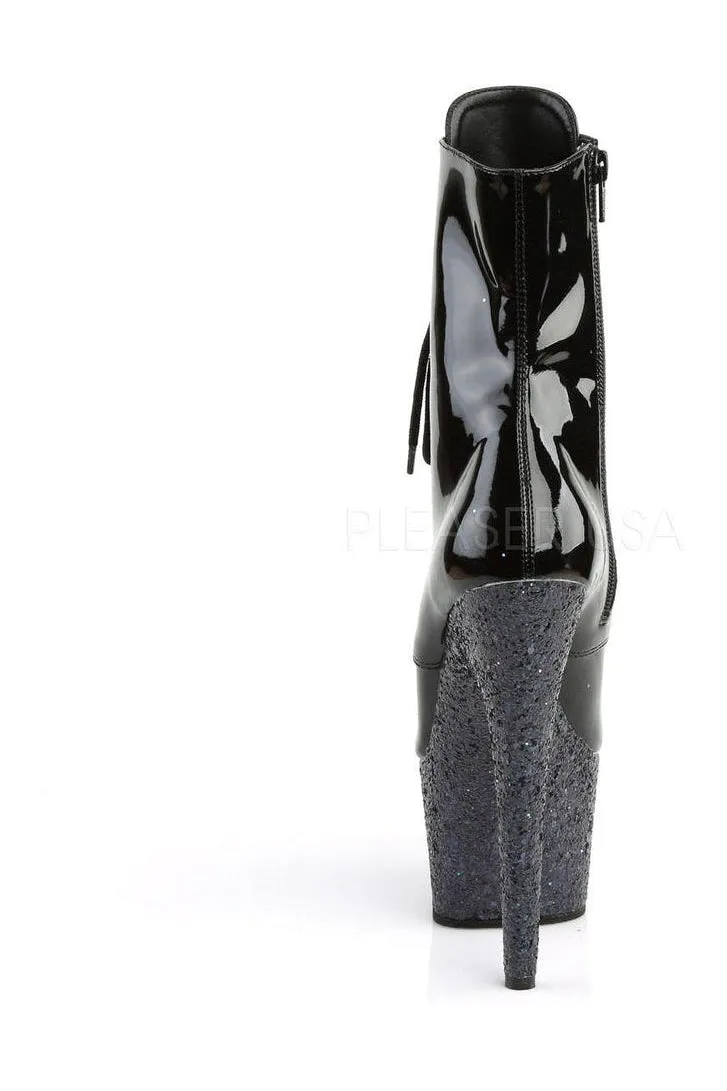 ADORE-1020LG Platform Boot | Black Patent