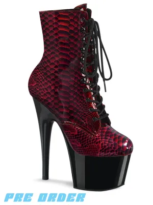 ADORE-1020SP - RED HOLO SNAKE / BLACK PATENT ✰ PRE ORDER ✰