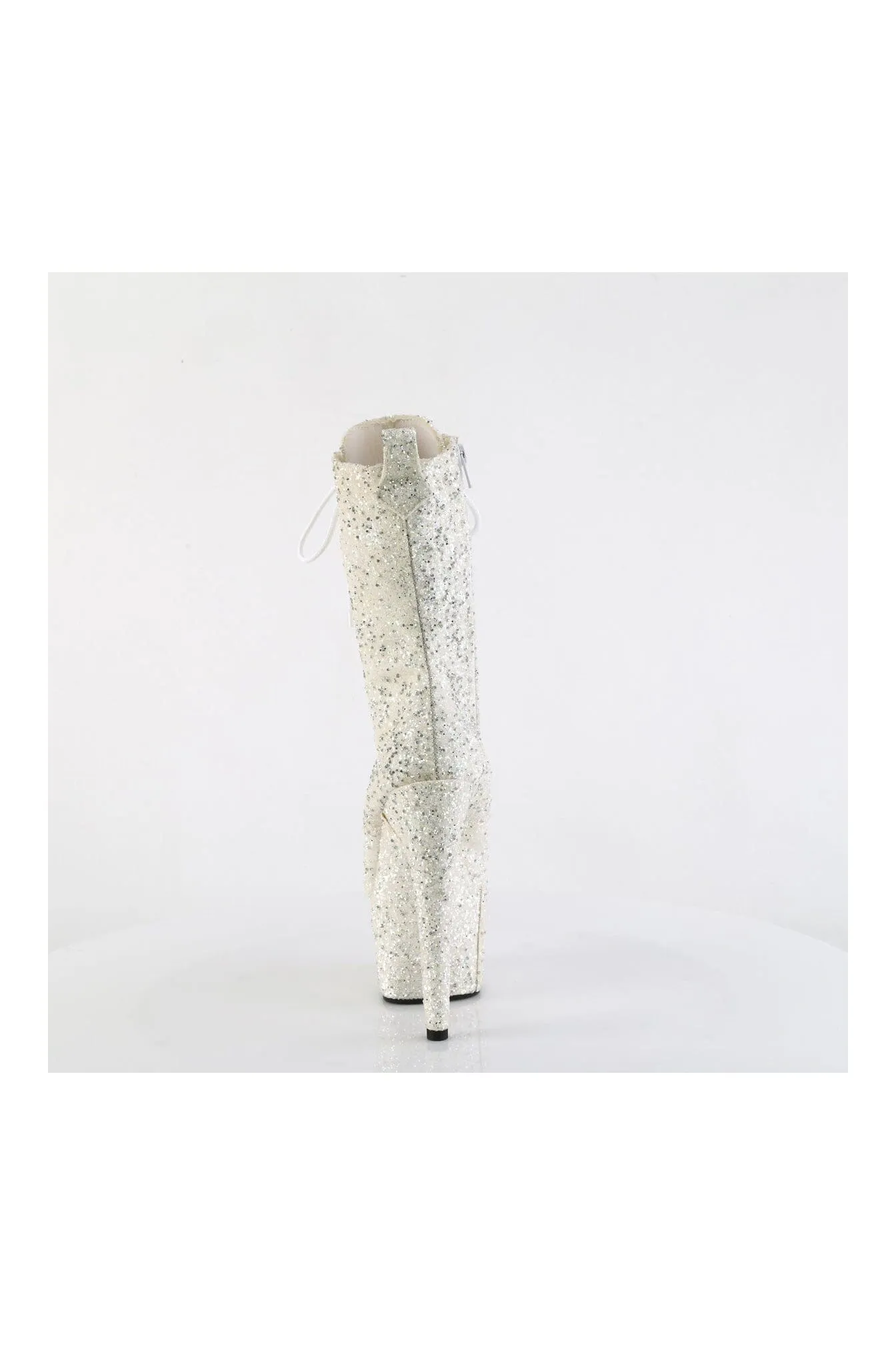ADORE-1040GR Ivory Glitter Ankle Boot