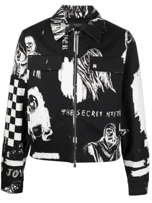 AMIRI graphic-print shirt jacket