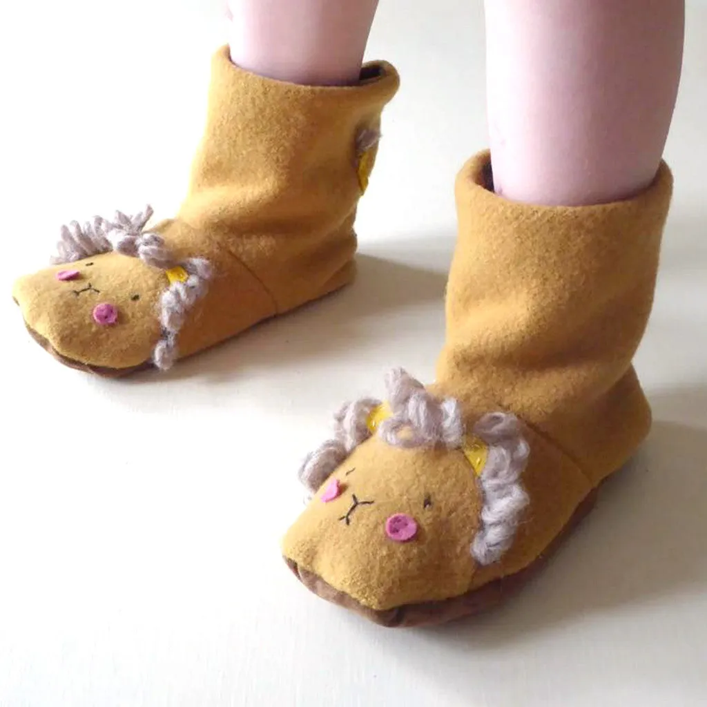 Animal Boots Sewing Pattern - Child