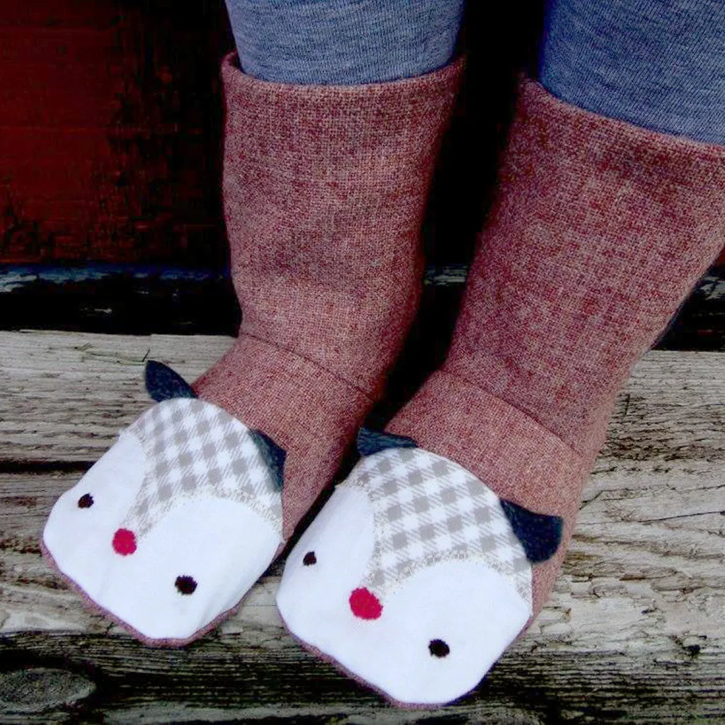Animal Boots Sewing Pattern - Child
