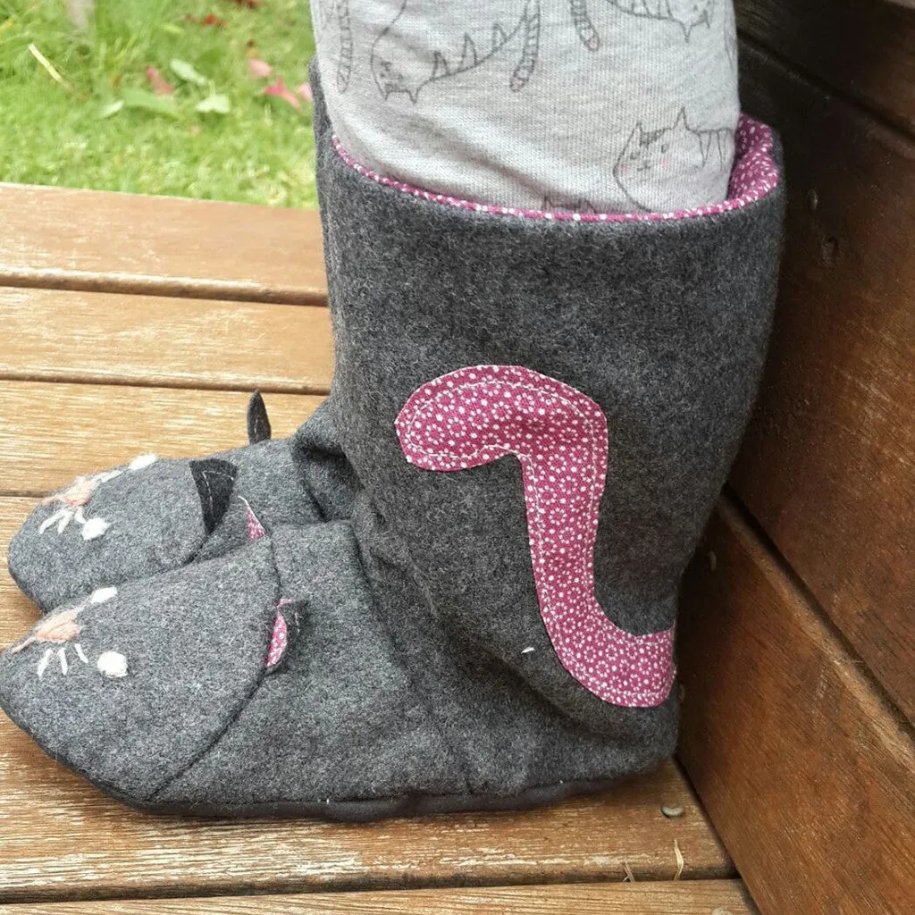 Animal Boots Sewing Pattern - Child