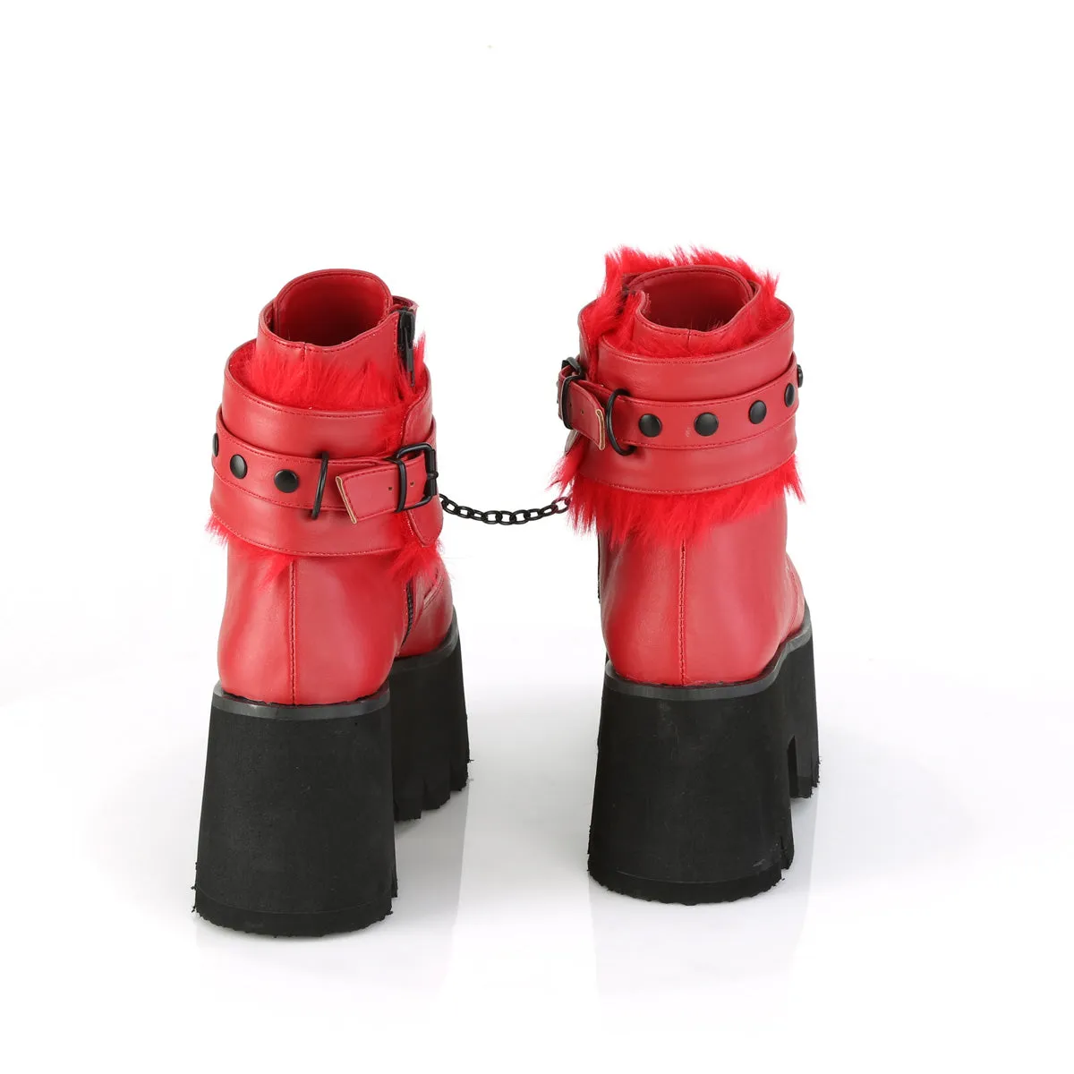 ASHES-57  Red Vegan Leather