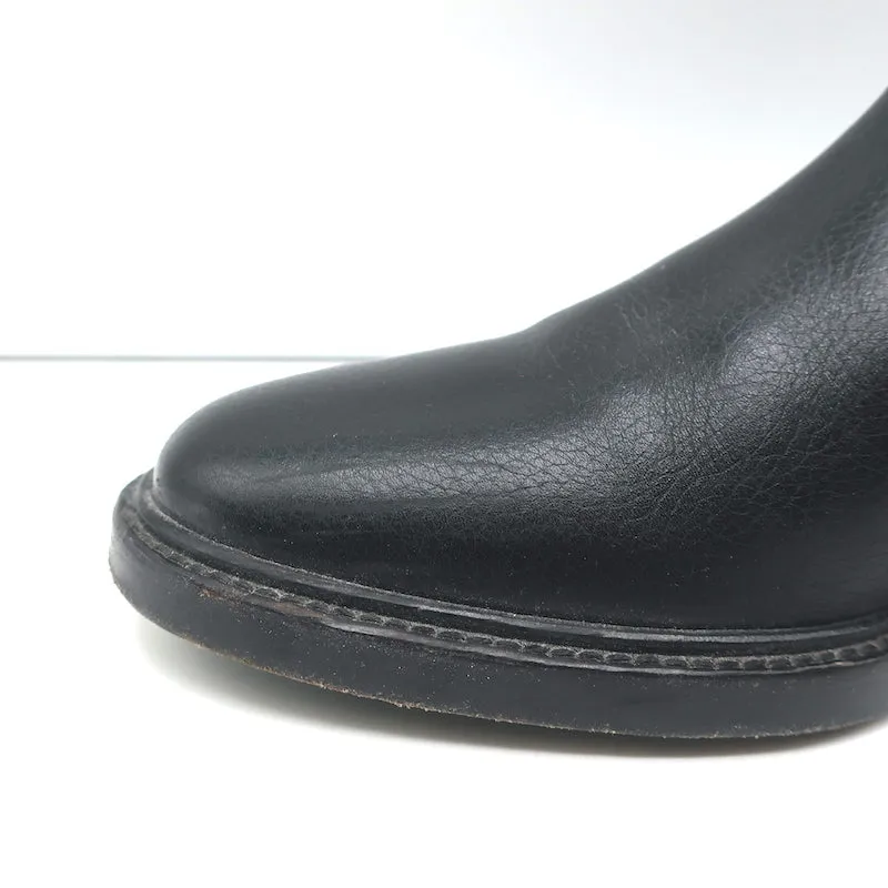 Balenciaga Ankle Strap Biker Boots Black Leather Size 37.5