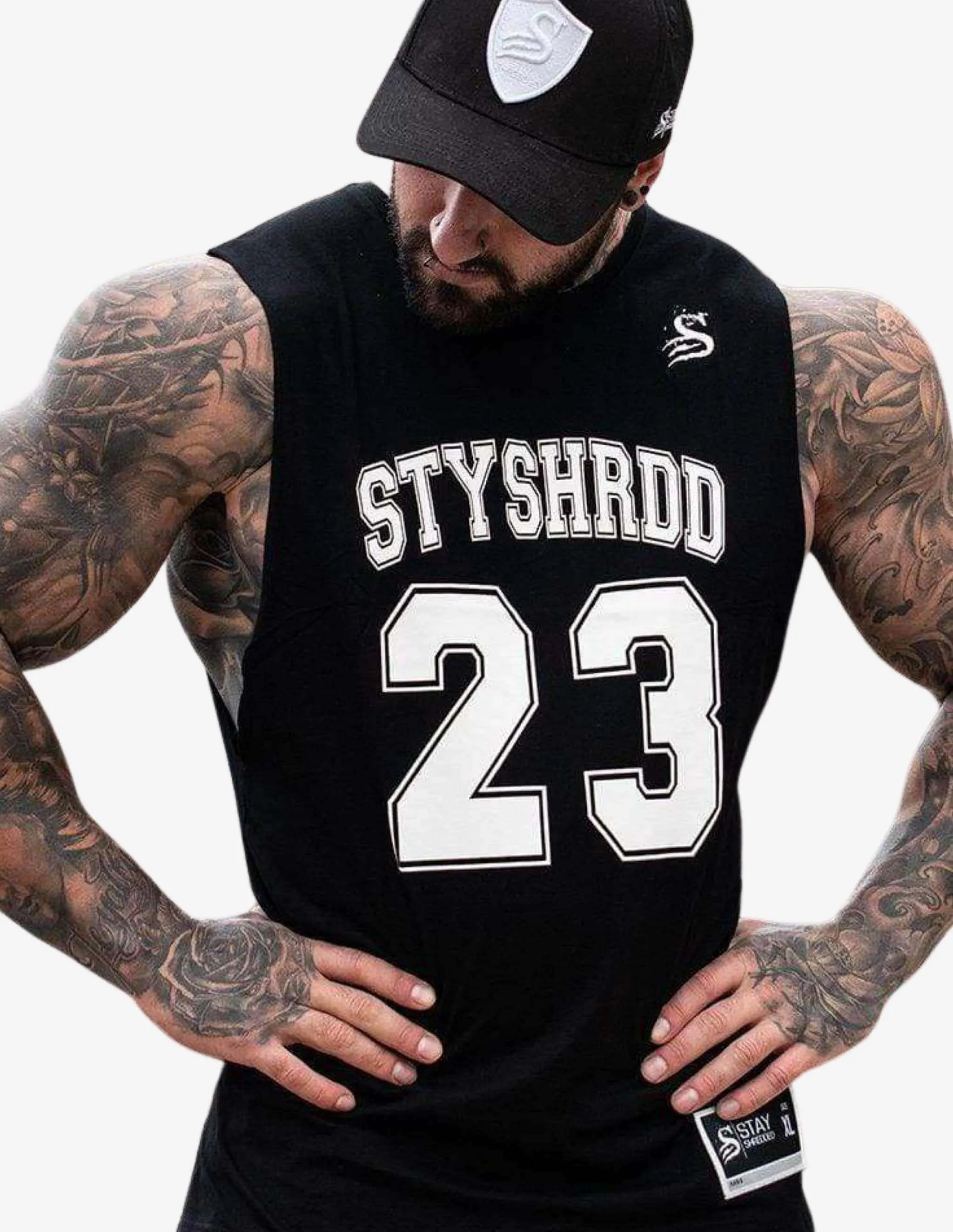Basketball Tank - Black/White