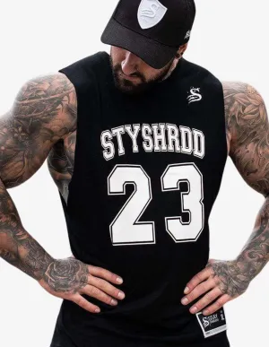 Basketball Tank - Black/White