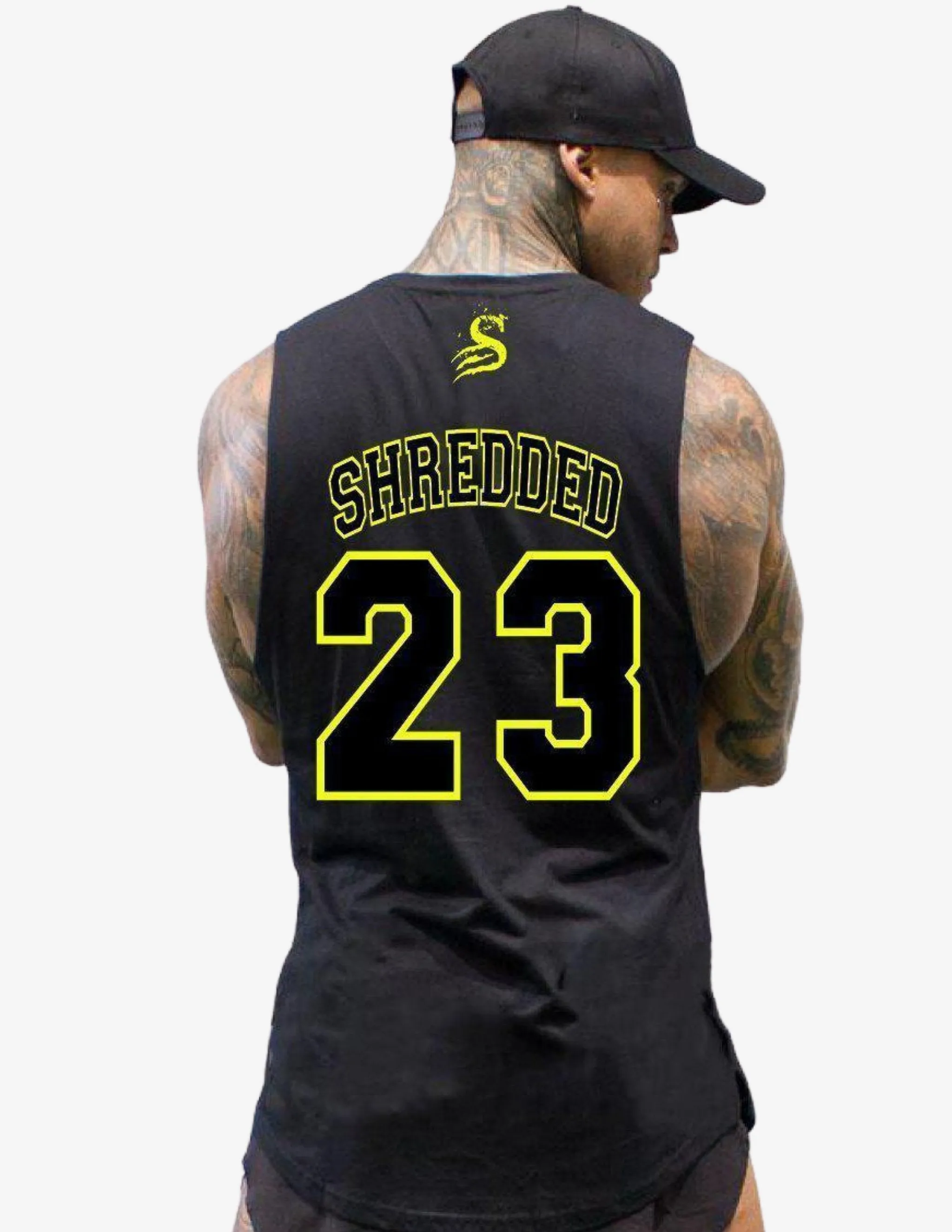 Basketball Tank top - Black/Yellow