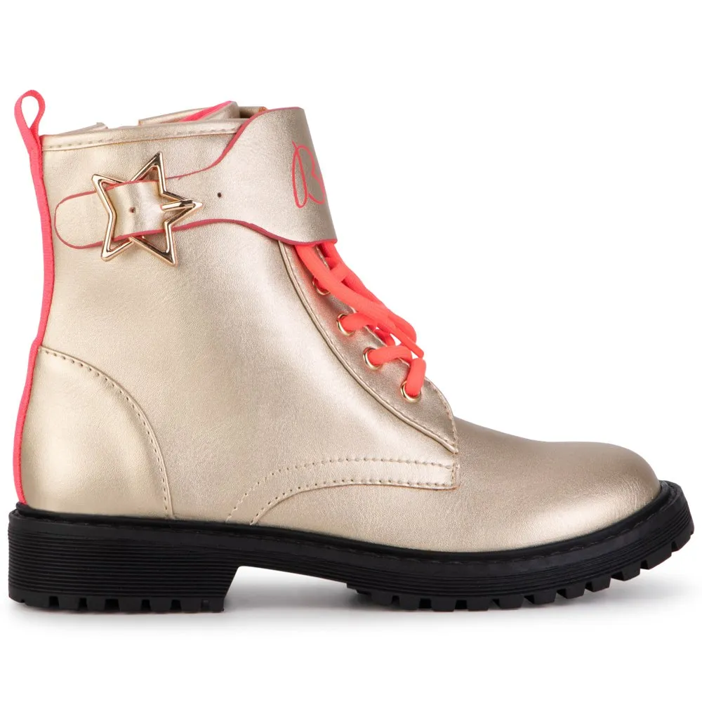 BILLIEBLUSH - GOLD ANKLE BOOT