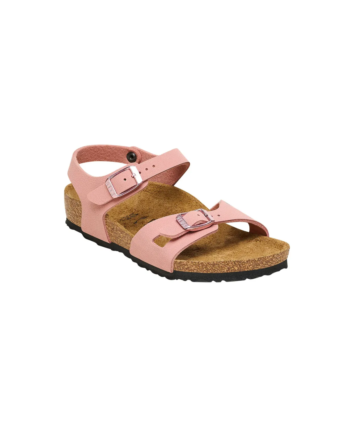 Birkenstock Kids Rio BirkiBuc Pink Clay Sandals