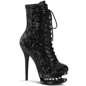 BLONDIE-R-1020  Black Sequins/Black