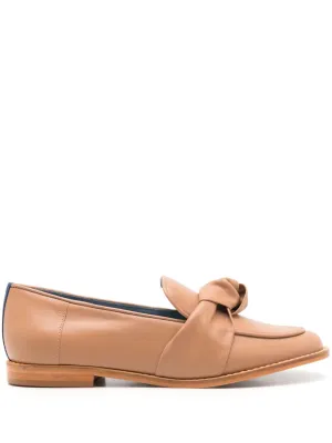 Blue Bird Shoes penny-knot leather loafers