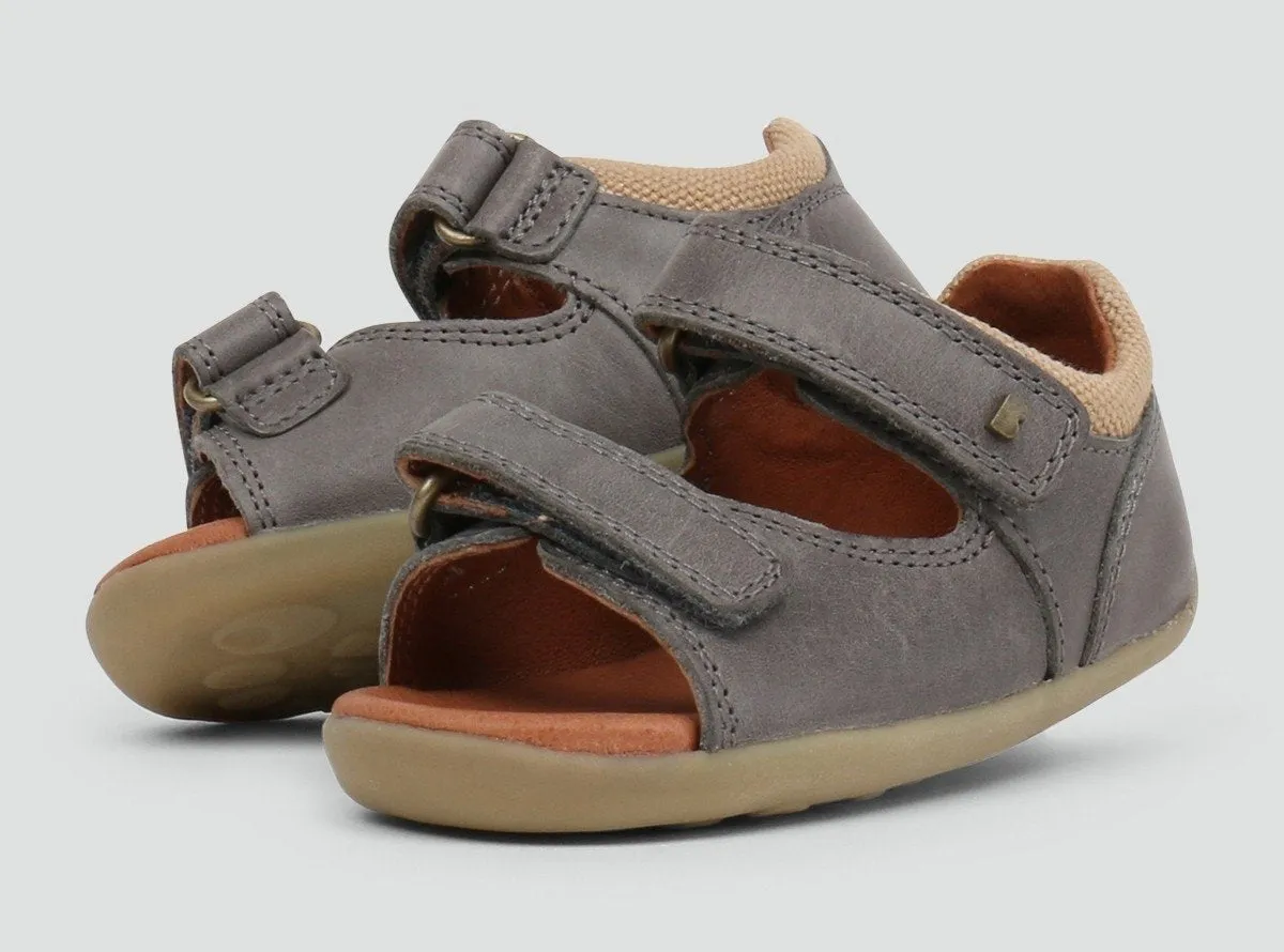 Bobux SU Charcoal Driftwood Open Toe Sandal