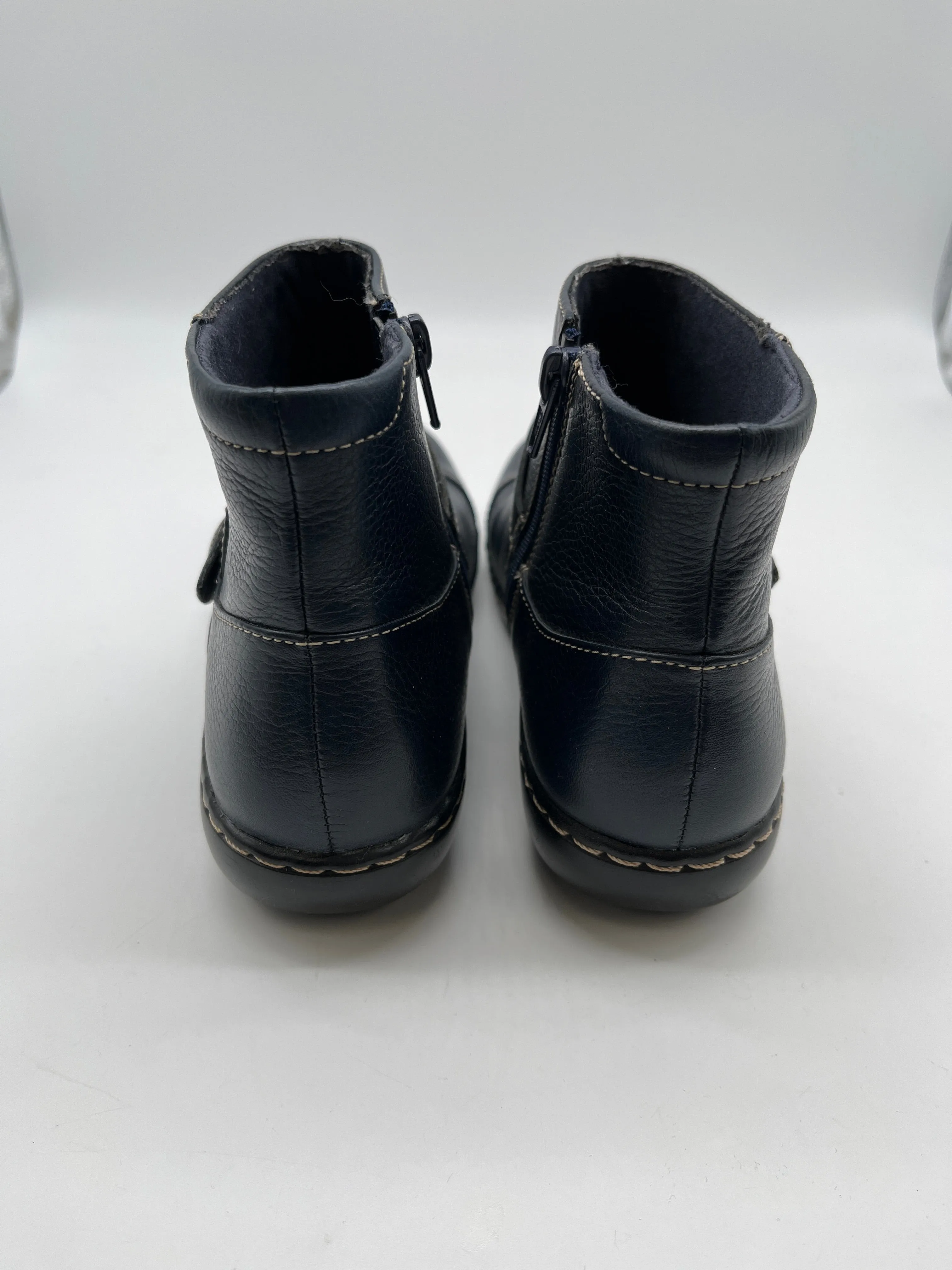 Boots Ankle Flats By Clarks In Blue, Size: 7.5