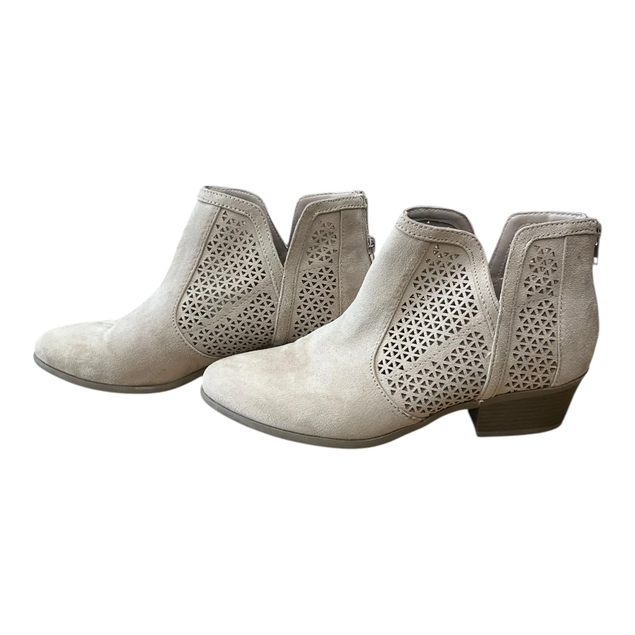 Boots Ankle Heels By Ana In Tan, Size: 9