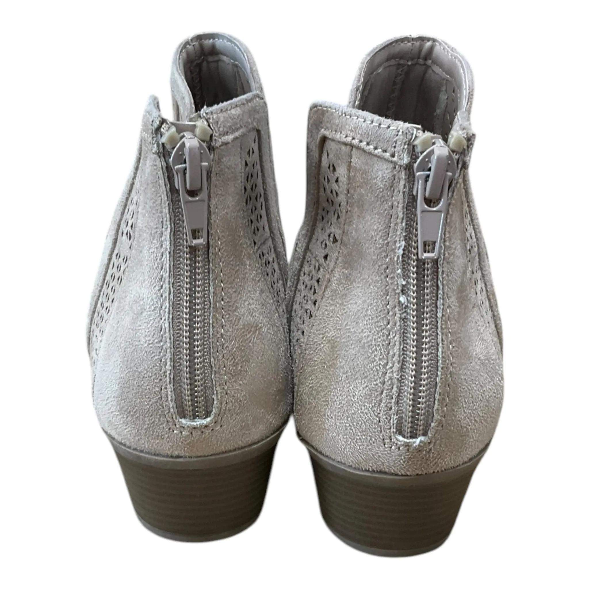 Boots Ankle Heels By Ana In Tan, Size: 9