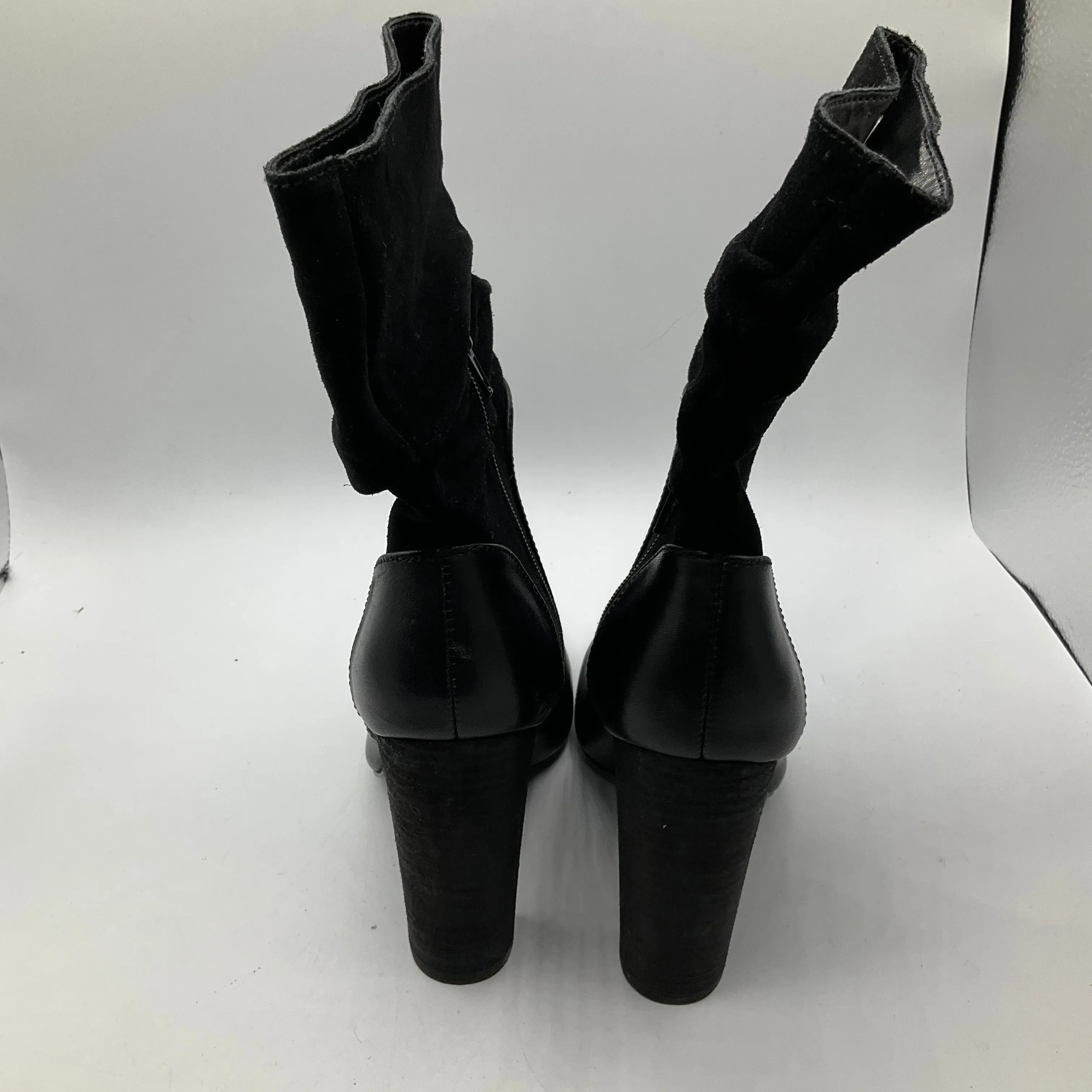 Boots Ankle Heels By Charles David In Black, Size: 6
