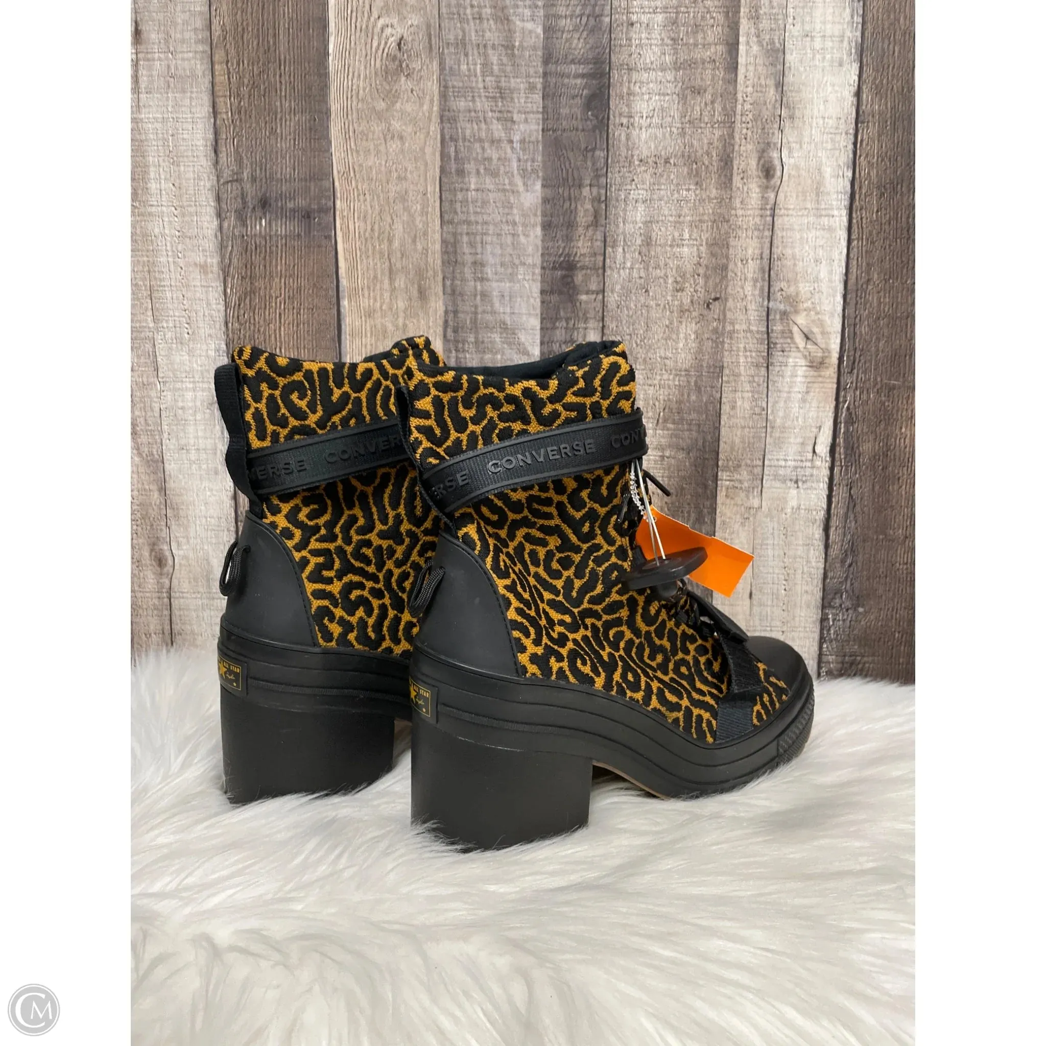 Boots Ankle Heels By Converse In Animal Print, Size: 10.5