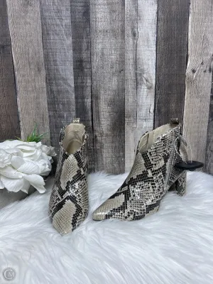 Boots Ankle Heels By Marc Fisher In Snakeskin Print, Size: 6