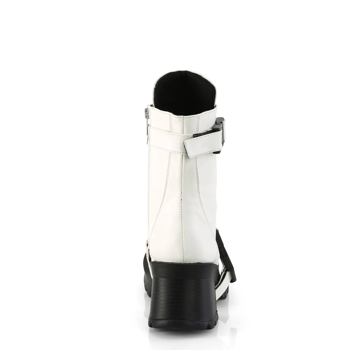 BRATTY-56  White Vegan Leather