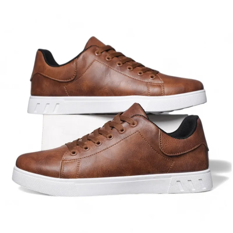Brunello Craft Leather Sneakers