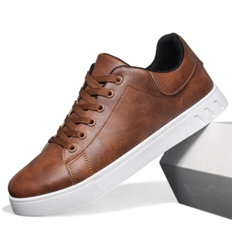 Brunello Craft Leather Sneakers