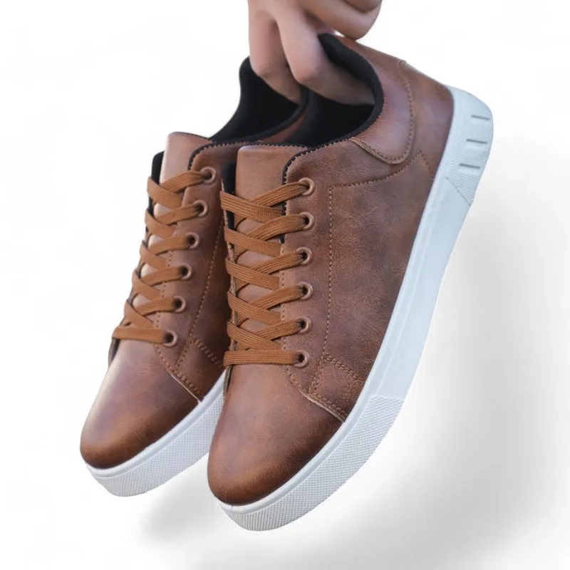 Brunello Craft Leather Sneakers