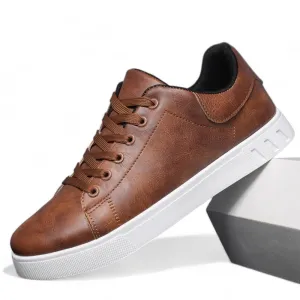 Brunello Craft Leather Sneakers