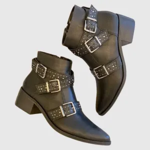 BUCKLE ANKLE BOOTS - SM REBOOTED