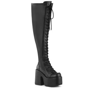 CAMEL-300WC  Black Stretch Vegan Leather