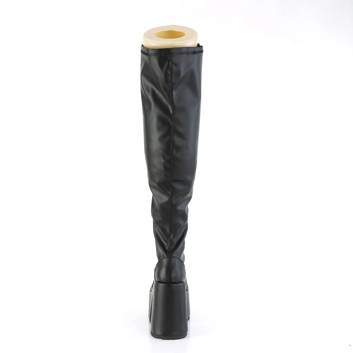 CAMEL-300WC  Black Stretch Vegan Leather