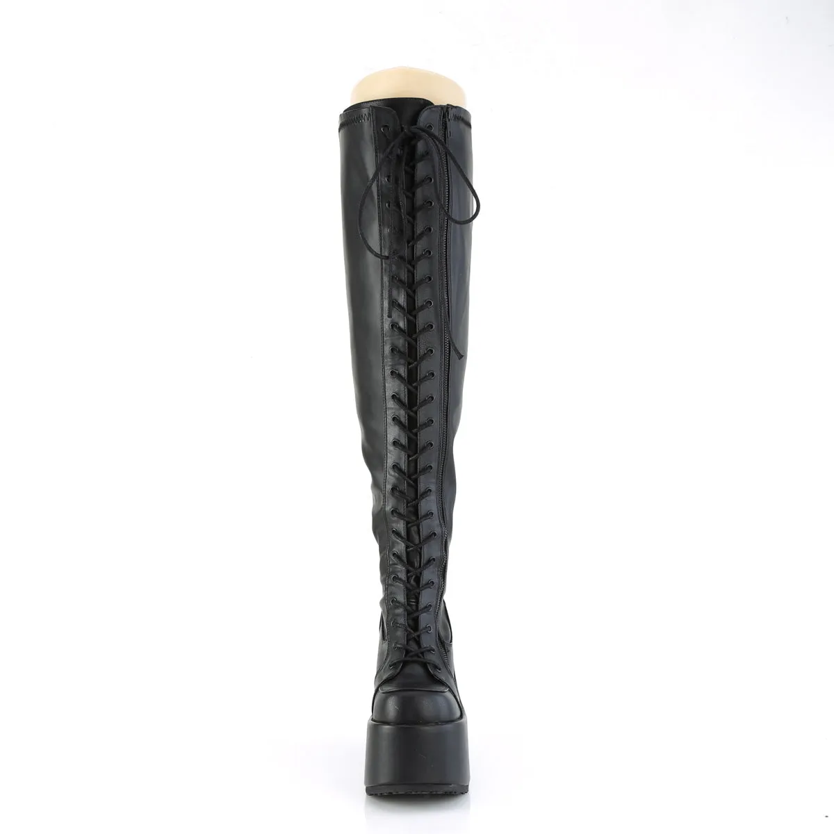CAMEL-300WC  Black Stretch Vegan Leather