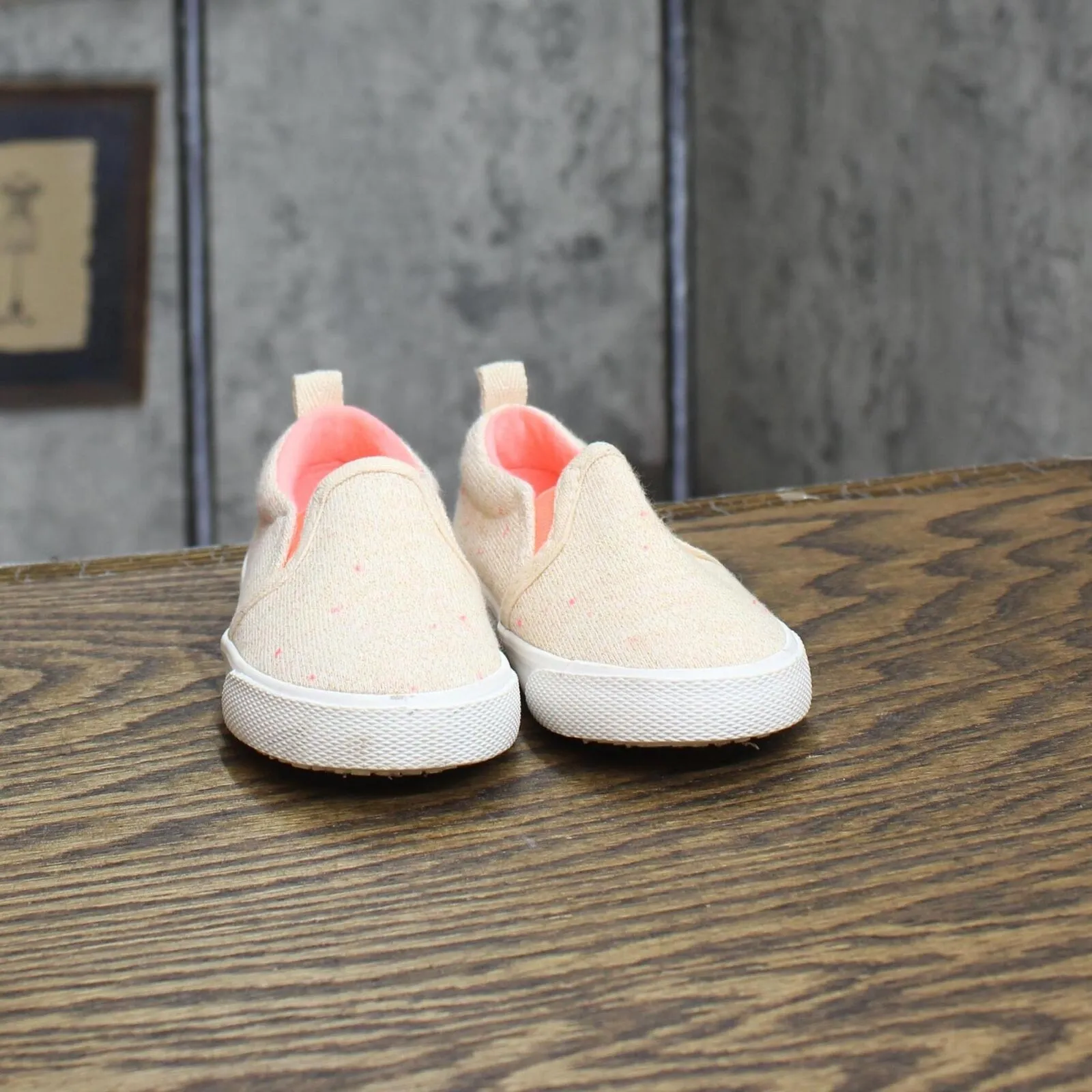 Cat & Jack Girls Toddler Slip On Sneakers 167081bfdb0b64 Brown / Pink 5T