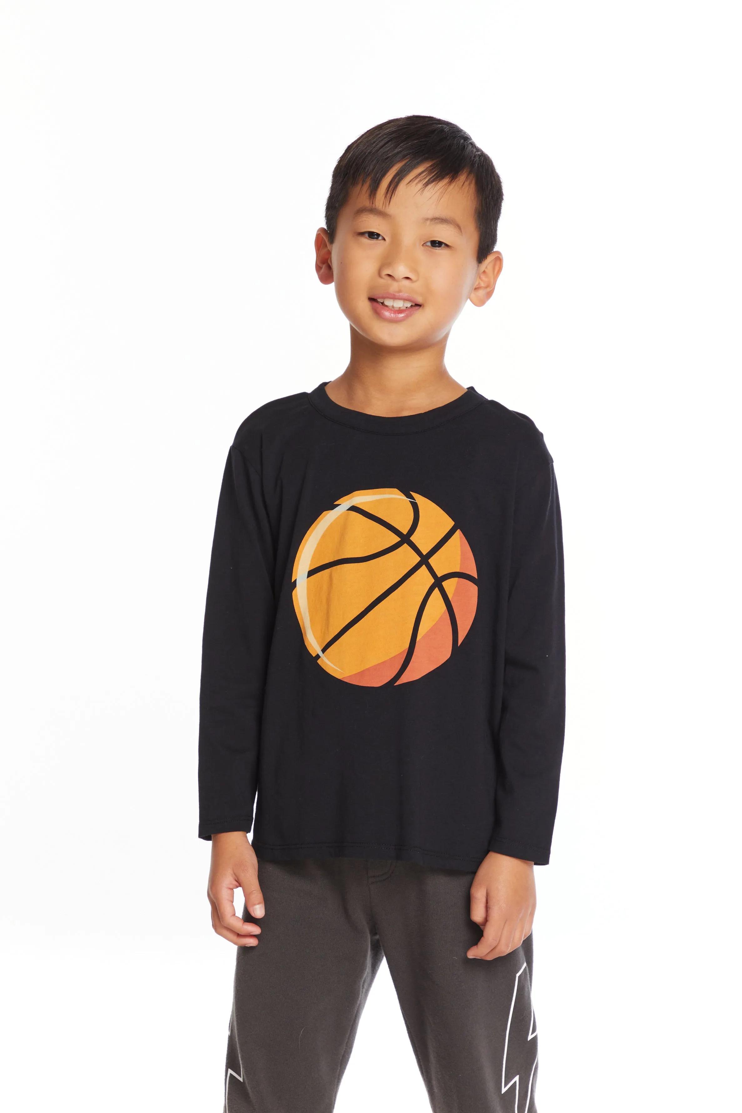 Chaser Slam Dunks Boys Long Sleeve Crew Neck Tee