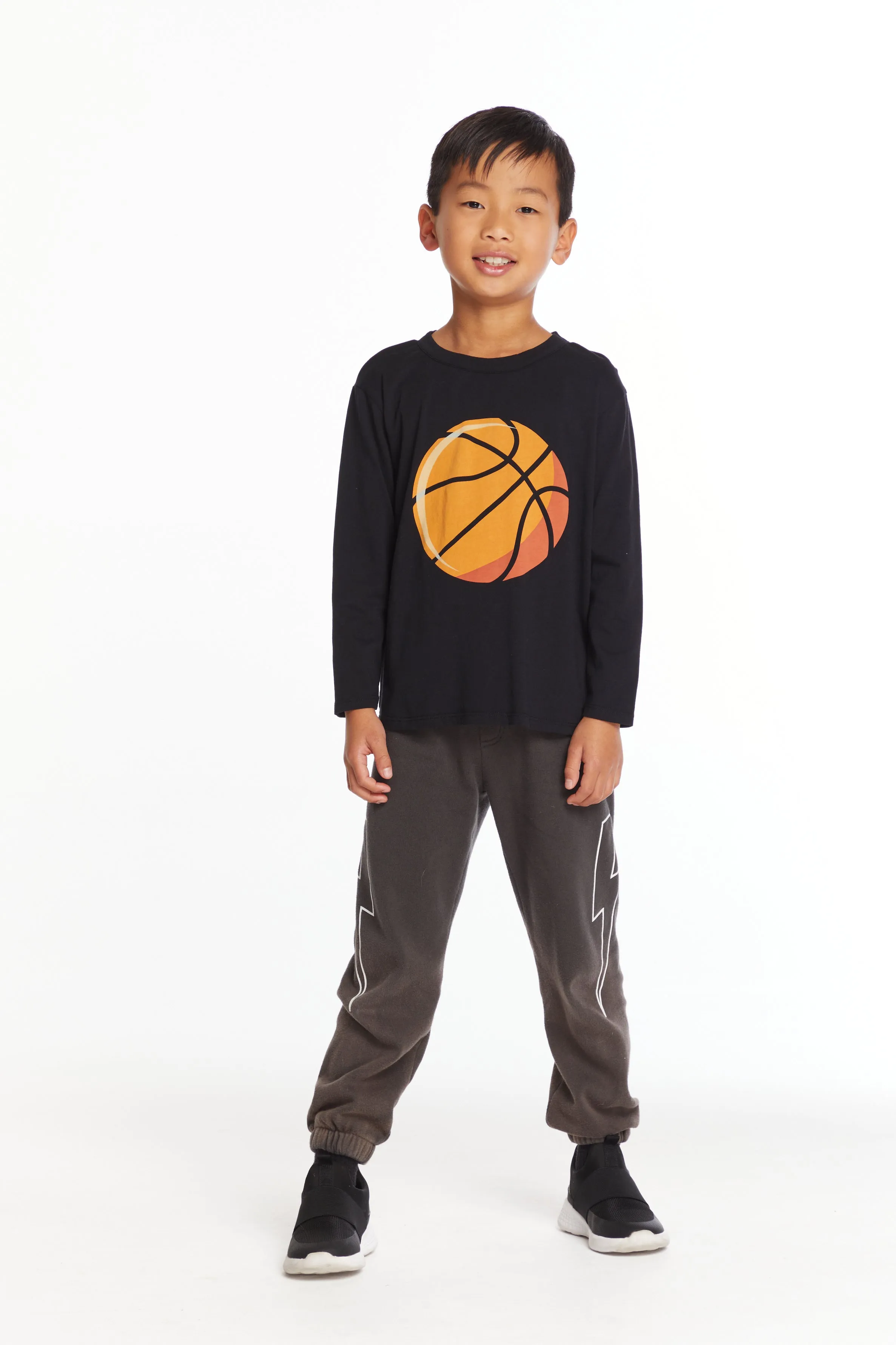 Chaser Slam Dunks Boys Long Sleeve Crew Neck Tee