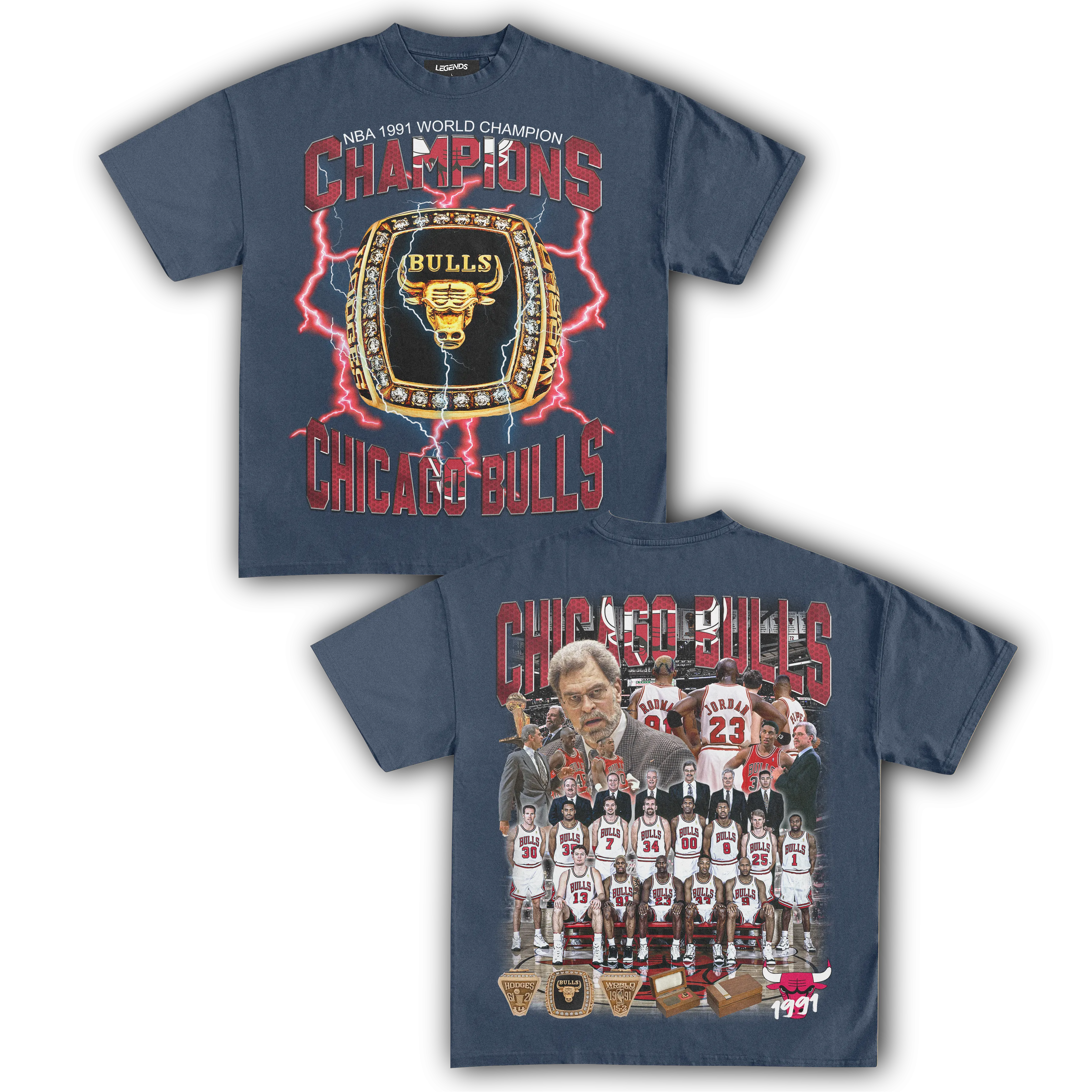 CHICAGO BULLS 1991 CHAMPIONS TEE