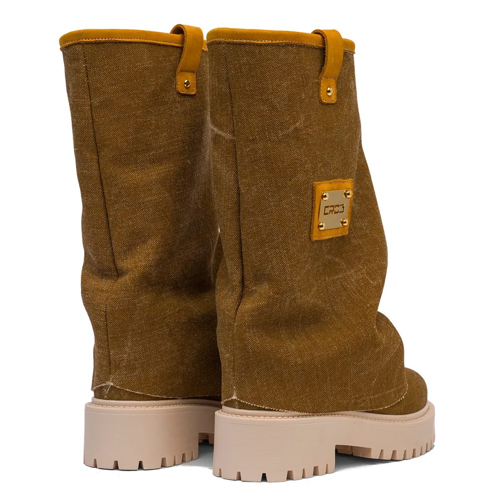 CHUNKY – Denim Boots Brown