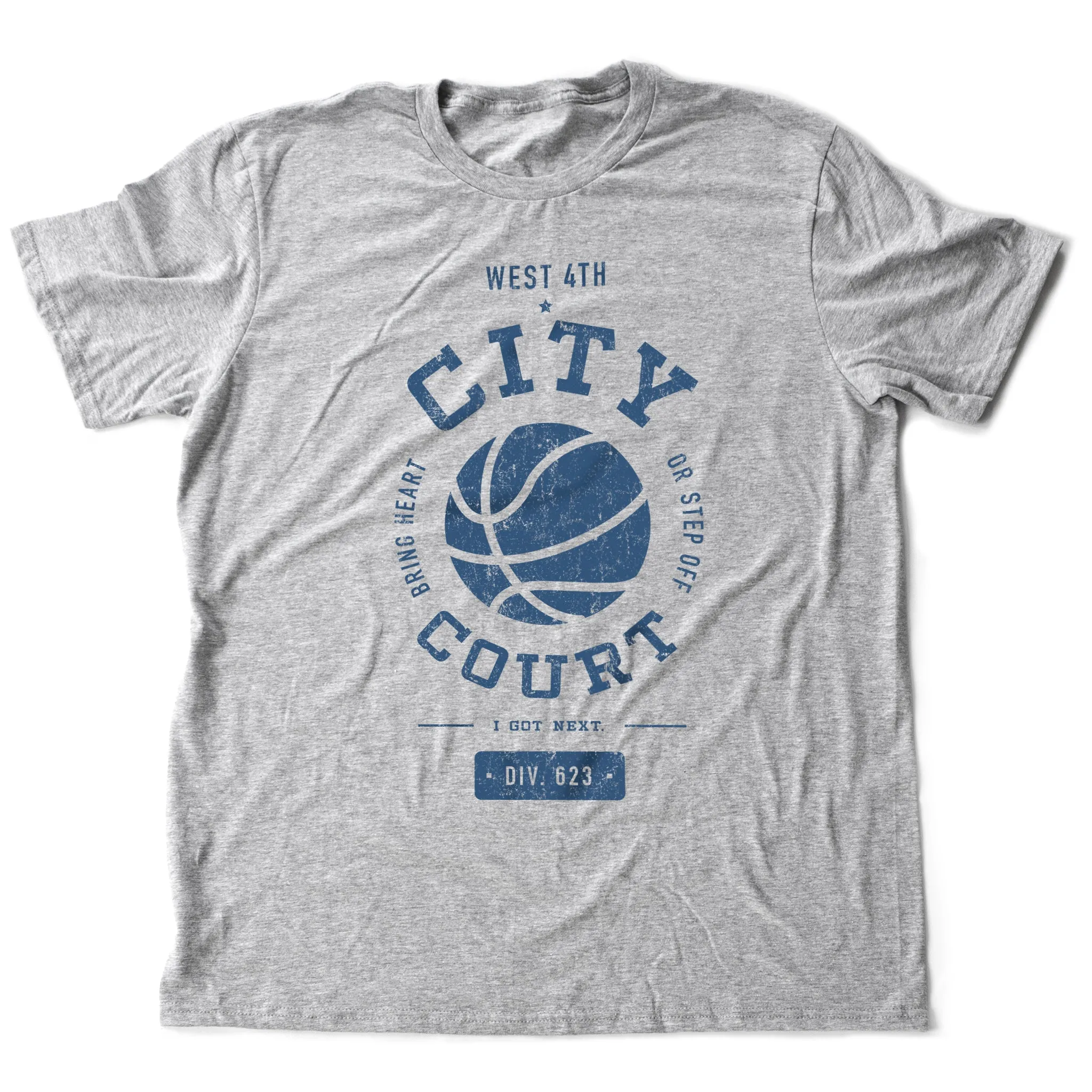 City Court (West 4th Basketball / NYC) — "BRING HEART" classic retro premium unisex T-shirt