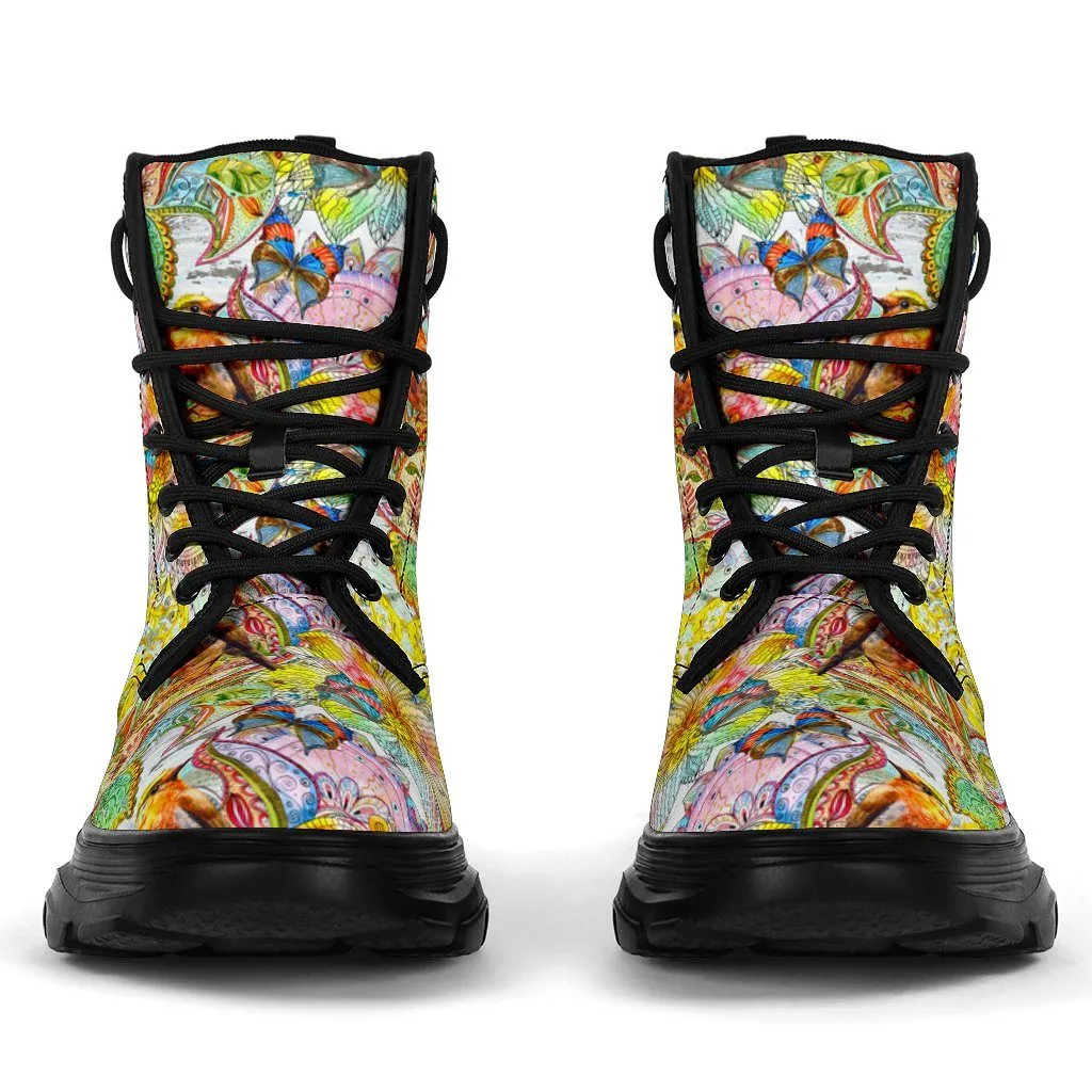 Colors Of Spring Chunky Boots